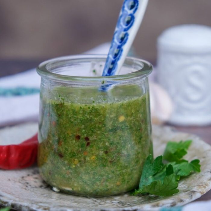 Chimichurri pizza sauce recipe