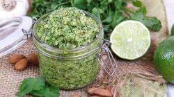 Cilantro pesto sauce recipe