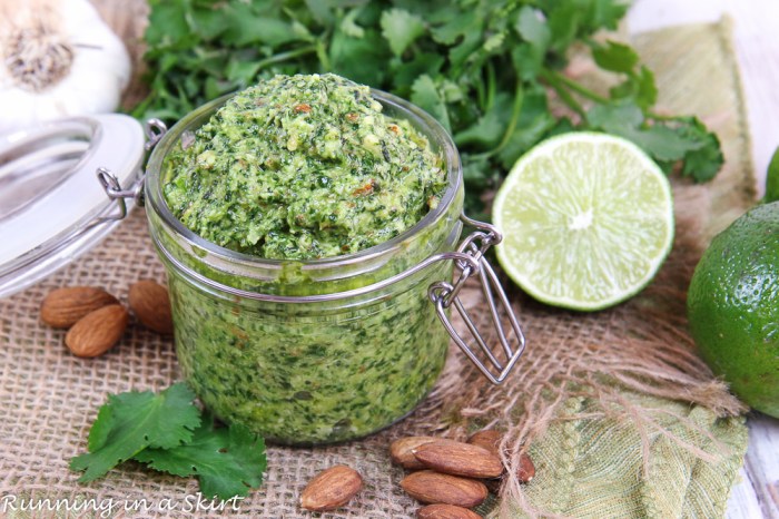 Cilantro pesto sauce recipe