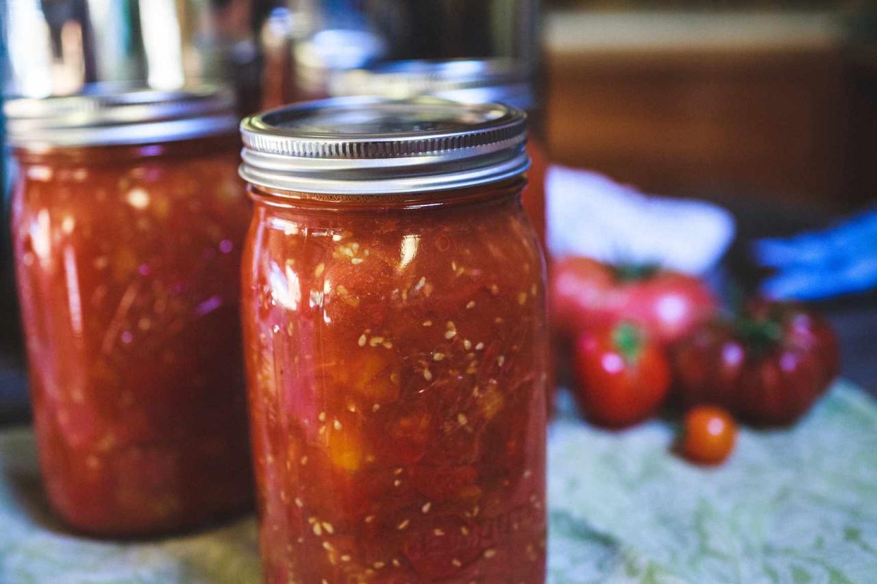 Sauce canning tomato basic skins pulp didn left over