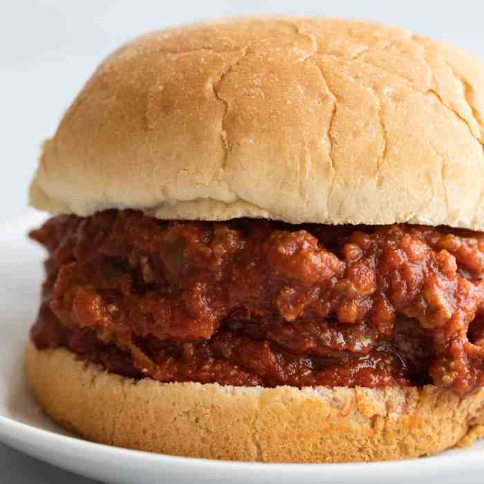 Sloppy joe recipe with tomato sauce